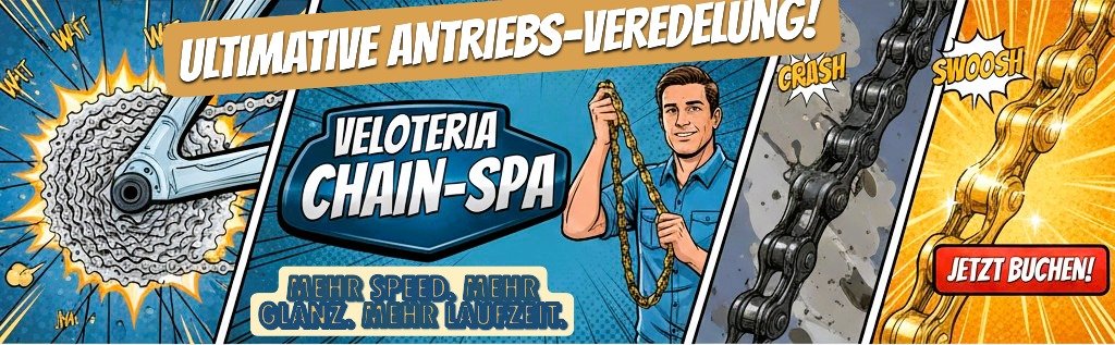 Veloteria Chain-Spa: Heisswachs-Service, Tuning von Kette und Antrieb